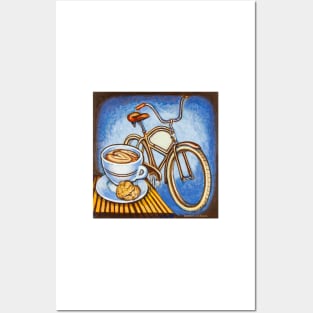 Brown Electra delivery bicycle coffee and amaretti Posters and Art